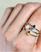 Bague Poire en Or 18K