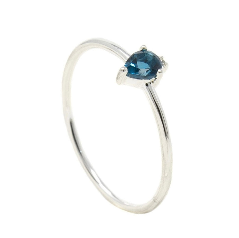 Bague Poire en Or 18K