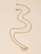 Collier double cœurs Lamis