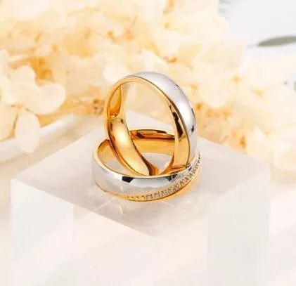 Alliance homme et femme duo Gémeaux